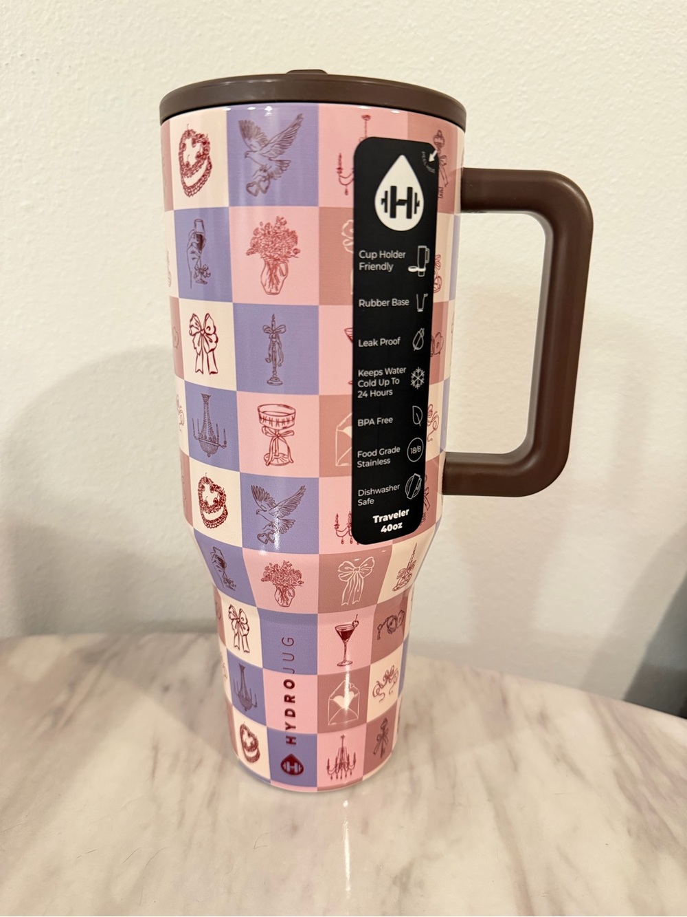 HydroJug x Anthropologie Key To My Heart 40oz Traveler